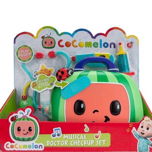Cocomelon Musical Doctor Checkup Set Case 4 Play Pieces With Sound & Dr Song-NIB - Picture 1 of 4